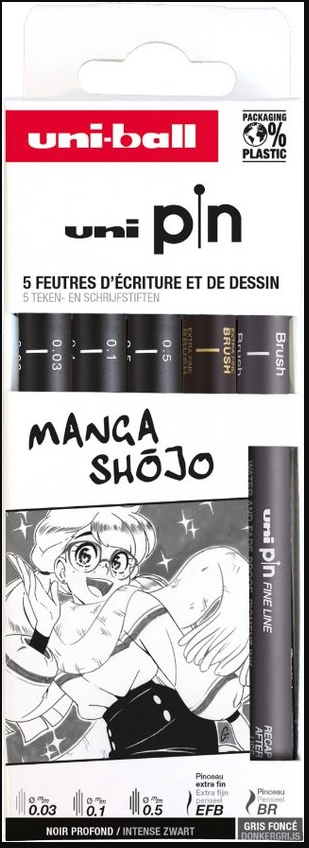 Fineliner Manga SHOJO x5